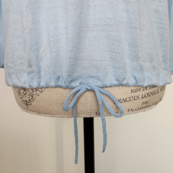 90s Pastel Blue Embroidered Jumper - Picture 6 of 13